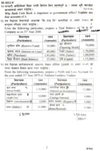 SEE Account Question Paper